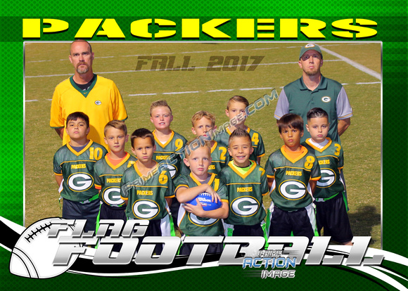 5x7 Packers team